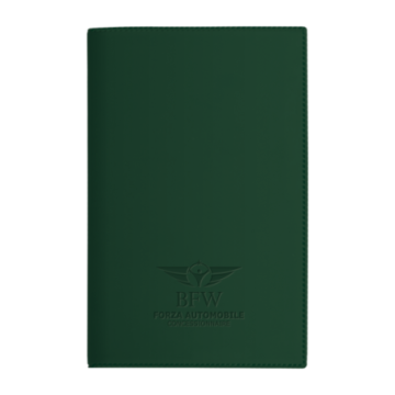 Porte-carte grise gomme mat incrustation