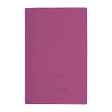 Porte-carte grise gomme mat incrustation