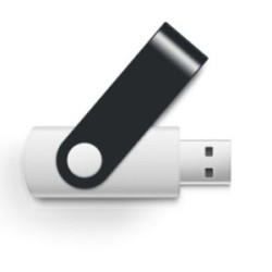 Clé USB gomme blanche 4 Go Twister