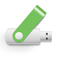 Clé USB gomme blanche 2 Go Twister