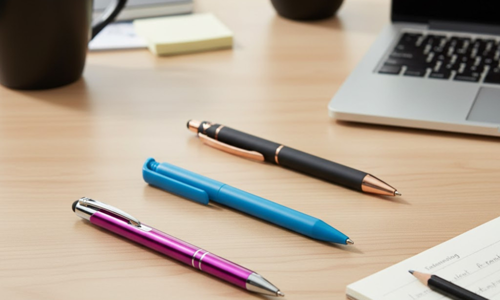 Stylo publicitaire métal vs plastique : duel pour votre image de marque