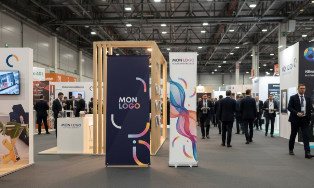 Roll-up ou totem en X : quel support privilégier pour votre stand ?